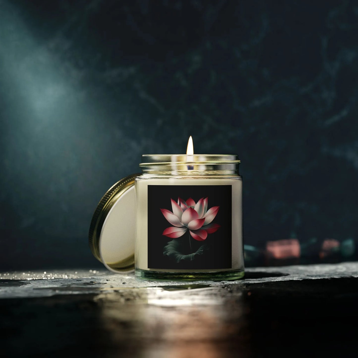 Lotus Flower Scented Candles for Yoga | Aromatic Zen Candle