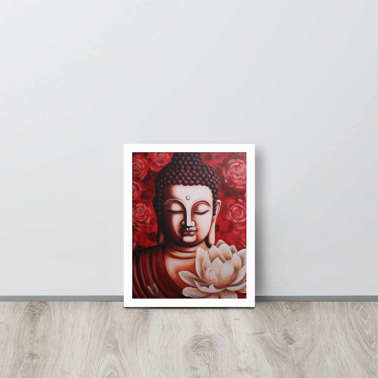 buddha Framed Print: Tranquility & Warmth – ZenArtBliss -ZenArtBliss