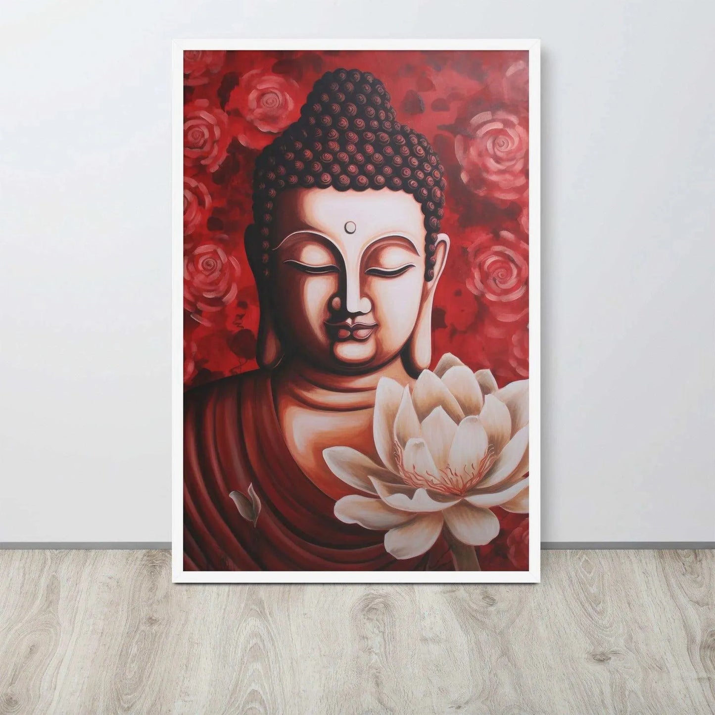 buddha Framed Print: Tranquility & Warmth – ZenArtBliss -ZenArtBliss