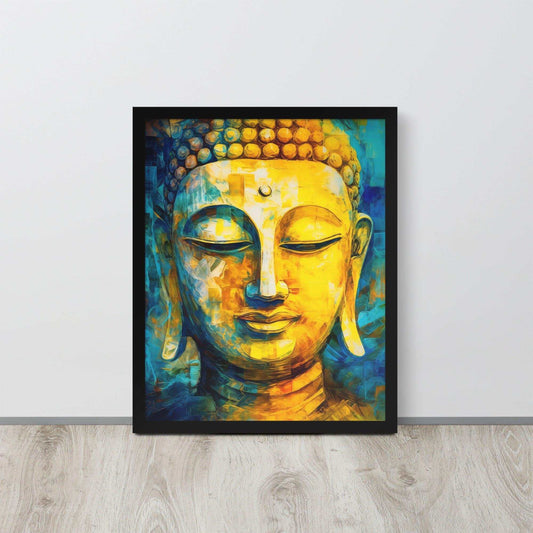 Buddha Healing Framed Print – ZenArtBliss -ZenArtBliss