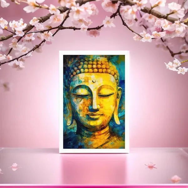 Buddha Healing Framed Print – ZenArtBliss -ZenArtBliss