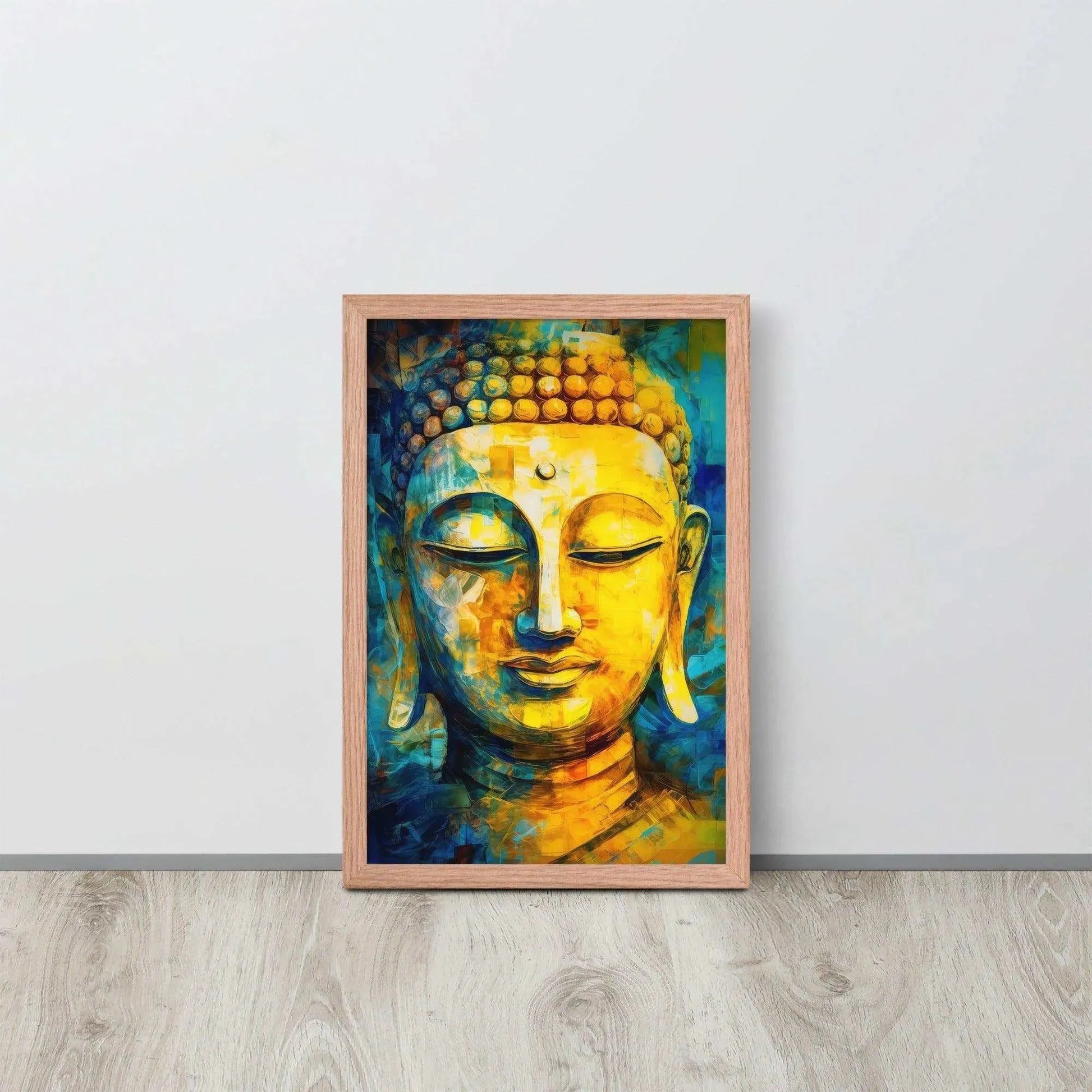 Buddha Healing Framed Print – ZenArtBliss -ZenArtBliss