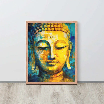 Buddha Healing Framed Print – ZenArtBliss -ZenArtBliss