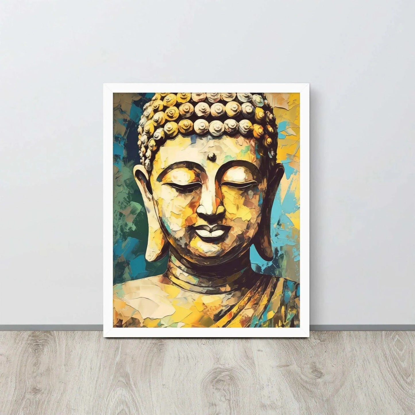 Colorful Tibetan Buddha Framed Print – ZenArtBliss -ZenArtBliss