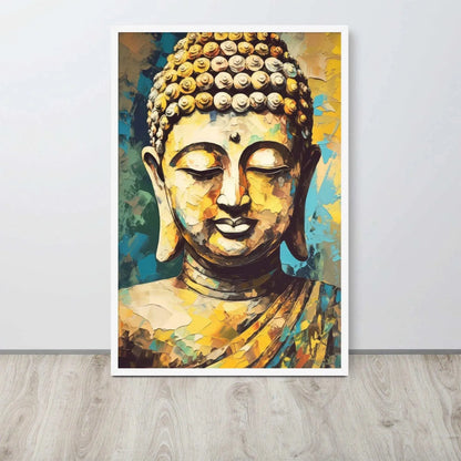 Colorful Tibetan Buddha Framed Print – ZenArtBliss -ZenArtBliss