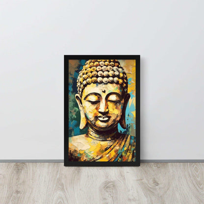 Colorful Tibetan Buddha Framed Print – ZenArtBliss -ZenArtBliss