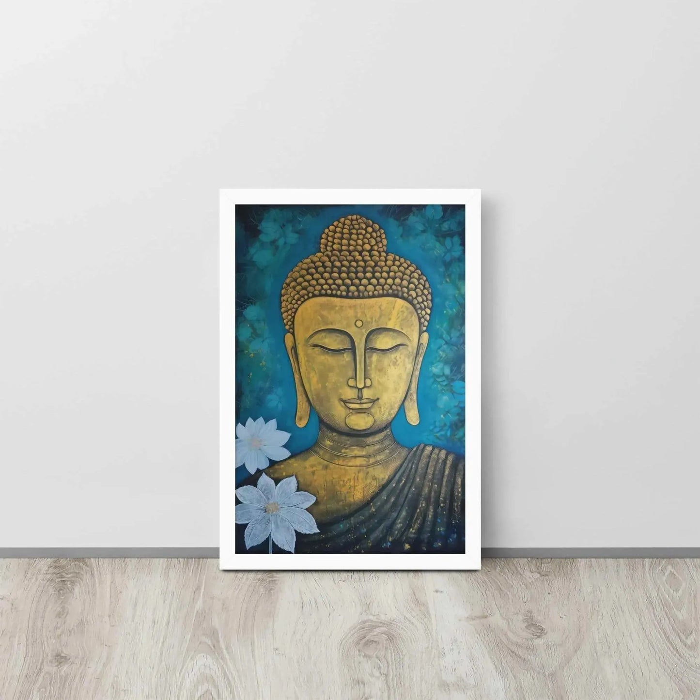 Golden Buddha Painting – ZenArtBliss -ZenArtBliss