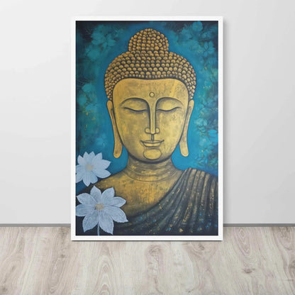 Golden Buddha Painting – ZenArtBliss -ZenArtBliss