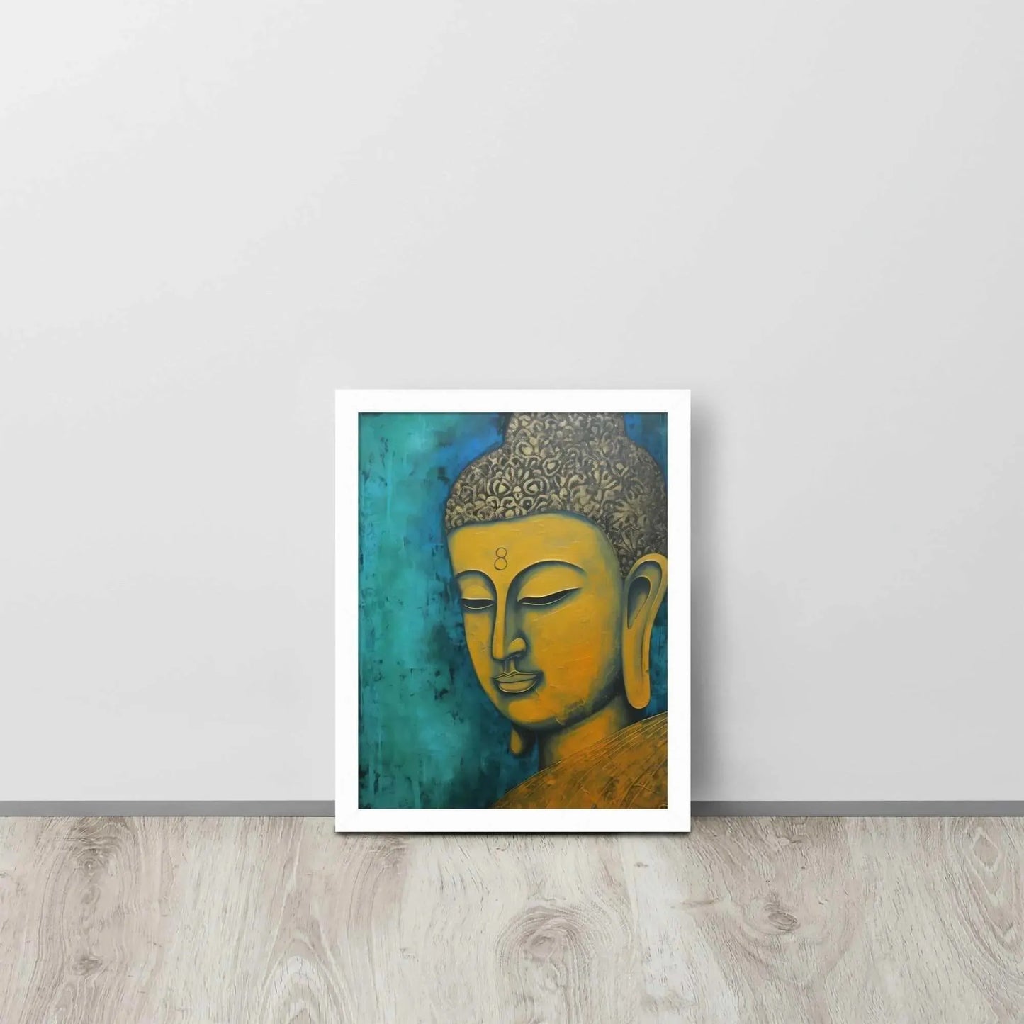 Golden Buddha Painting – ZenArtBliss | Discover Timeless Serenity -ZenArtBliss