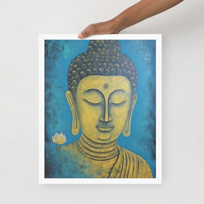 Golden Buddha Print: Symbol of Peace– ZenArtBliss -ZenArtBliss