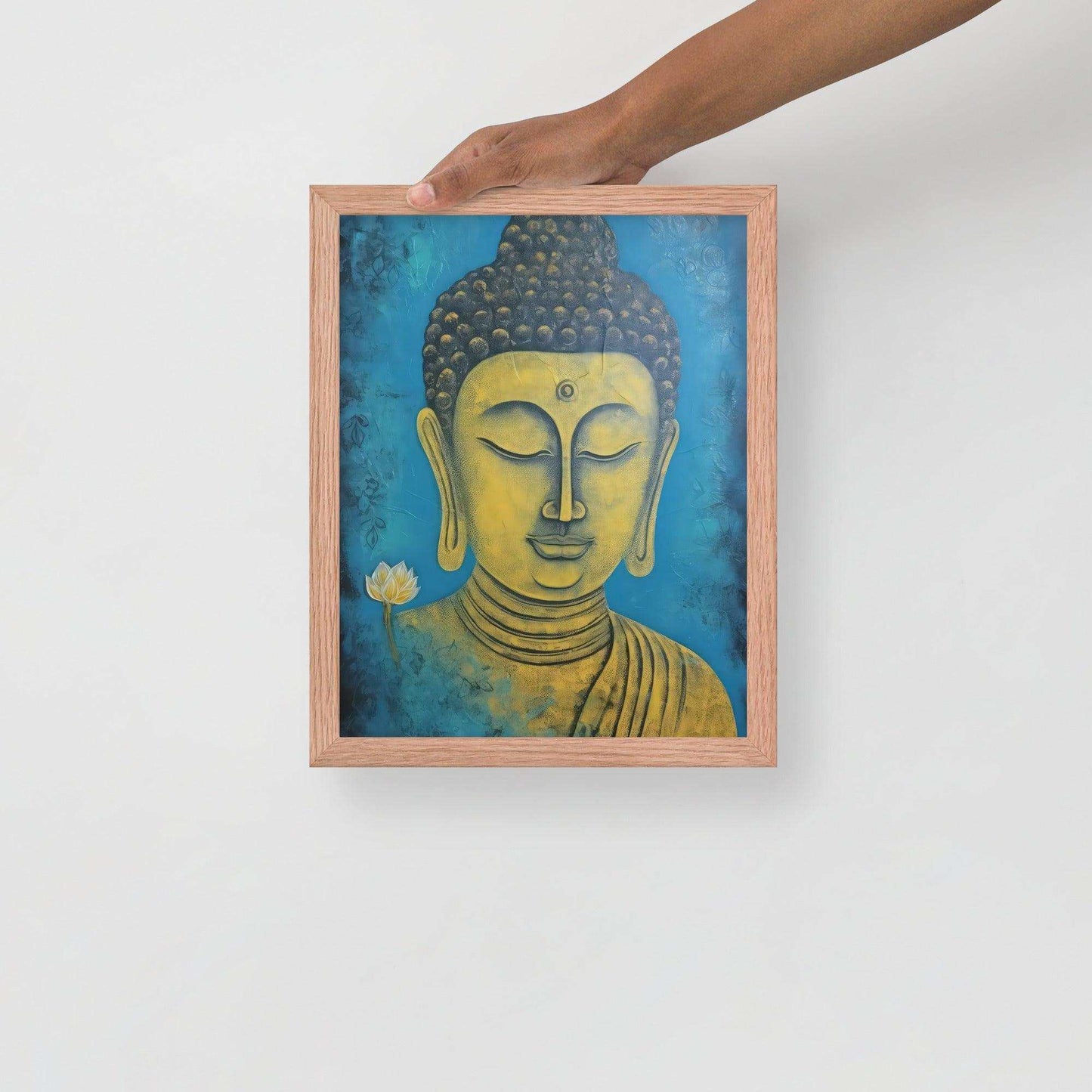 Golden Buddha Print: Symbol of Peace– ZenArtBliss -ZenArtBliss