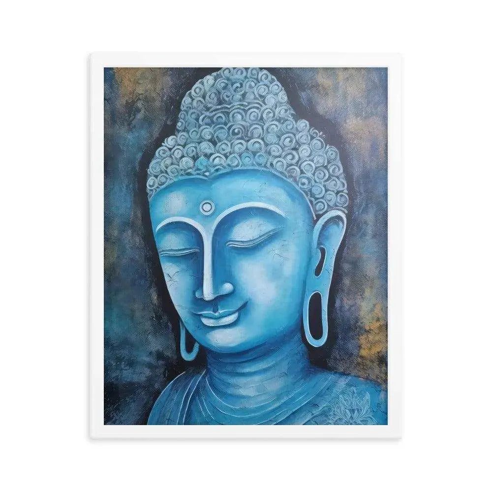 Inner Peace Art - Calming Blue Textured Print – ZenArtBliss -ZenArtBliss