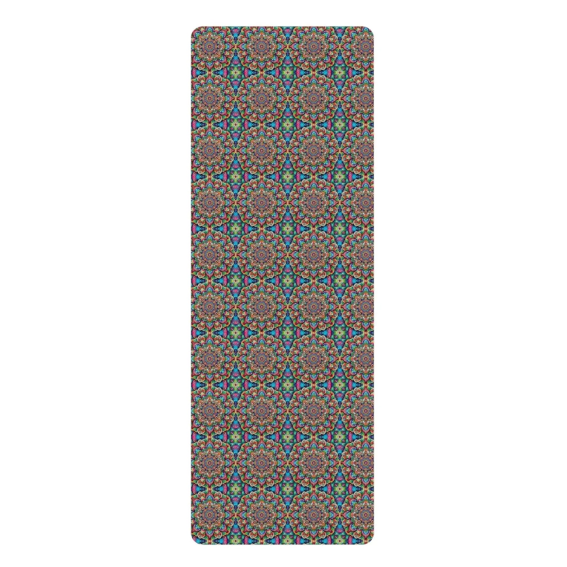 Kaleidoscope Fusion Mandala Yoga Mat 🧘‍♀️ -ZenArtBliss