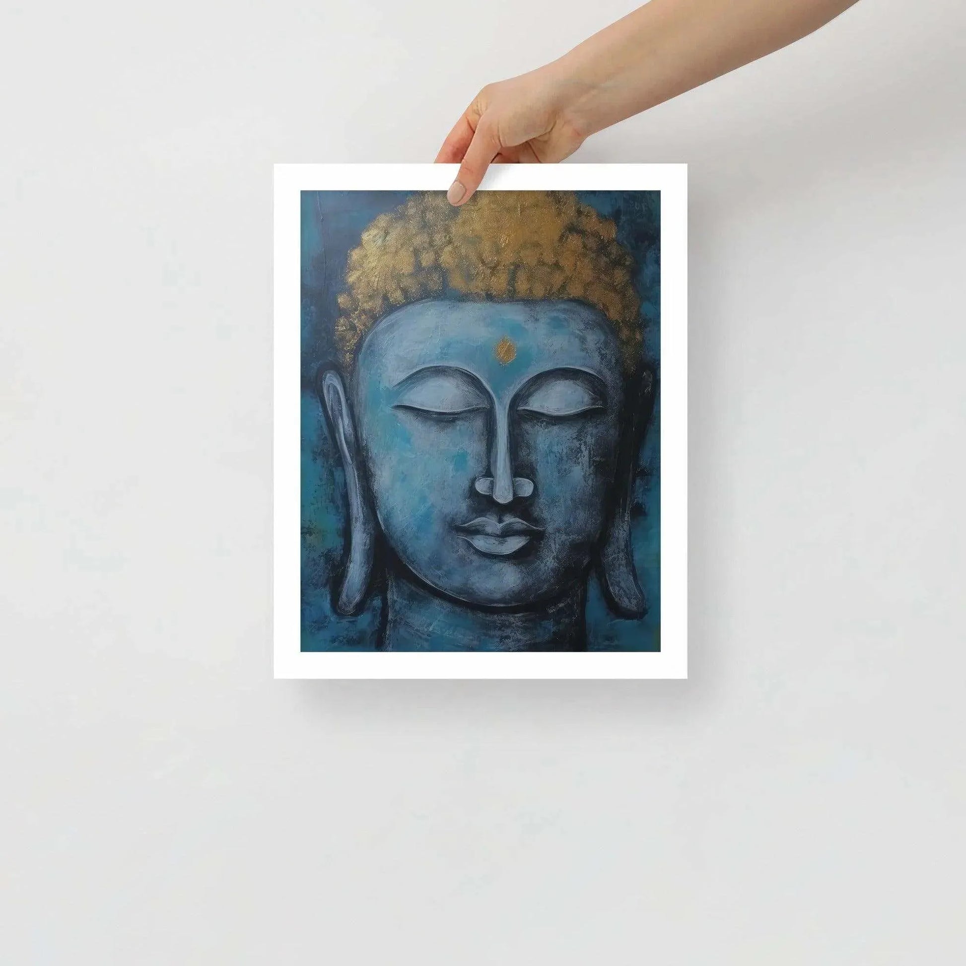 Meditation Space: Blue Buddha Print – ZenArtBliss -ZenArtBliss