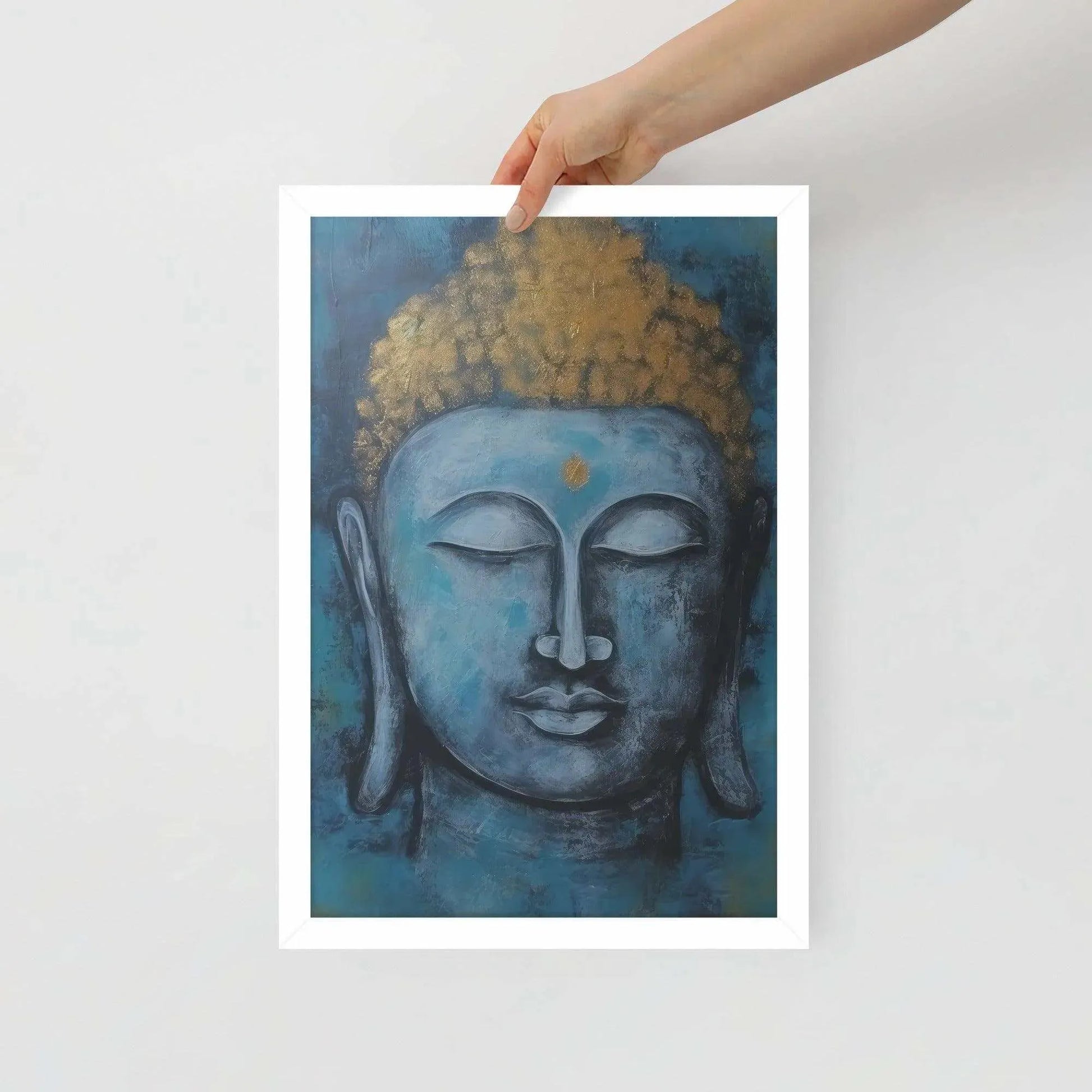 Meditation Space: Blue Buddha Print – ZenArtBliss -ZenArtBliss