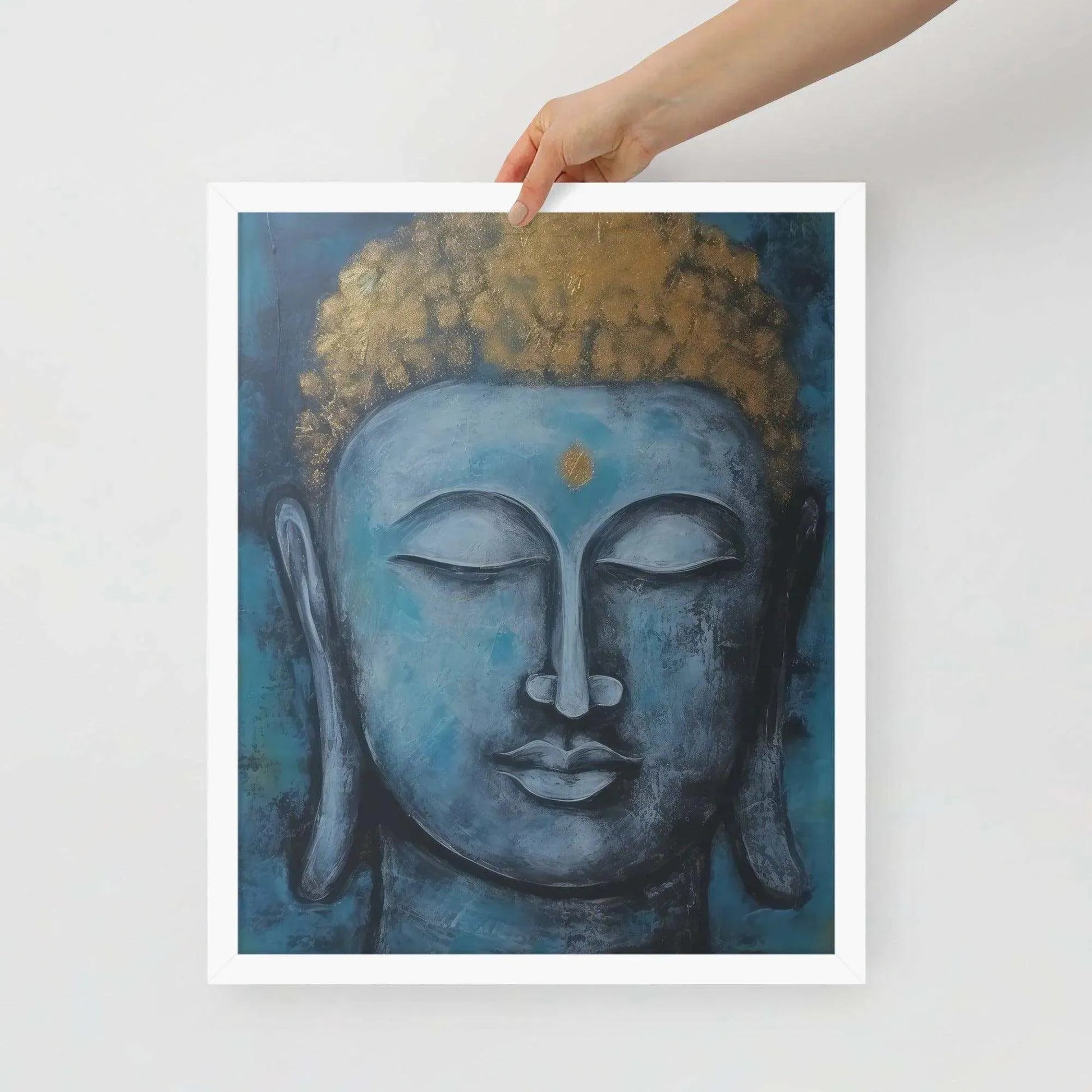 Meditation Space: Blue Buddha Print – ZenArtBliss -ZenArtBliss