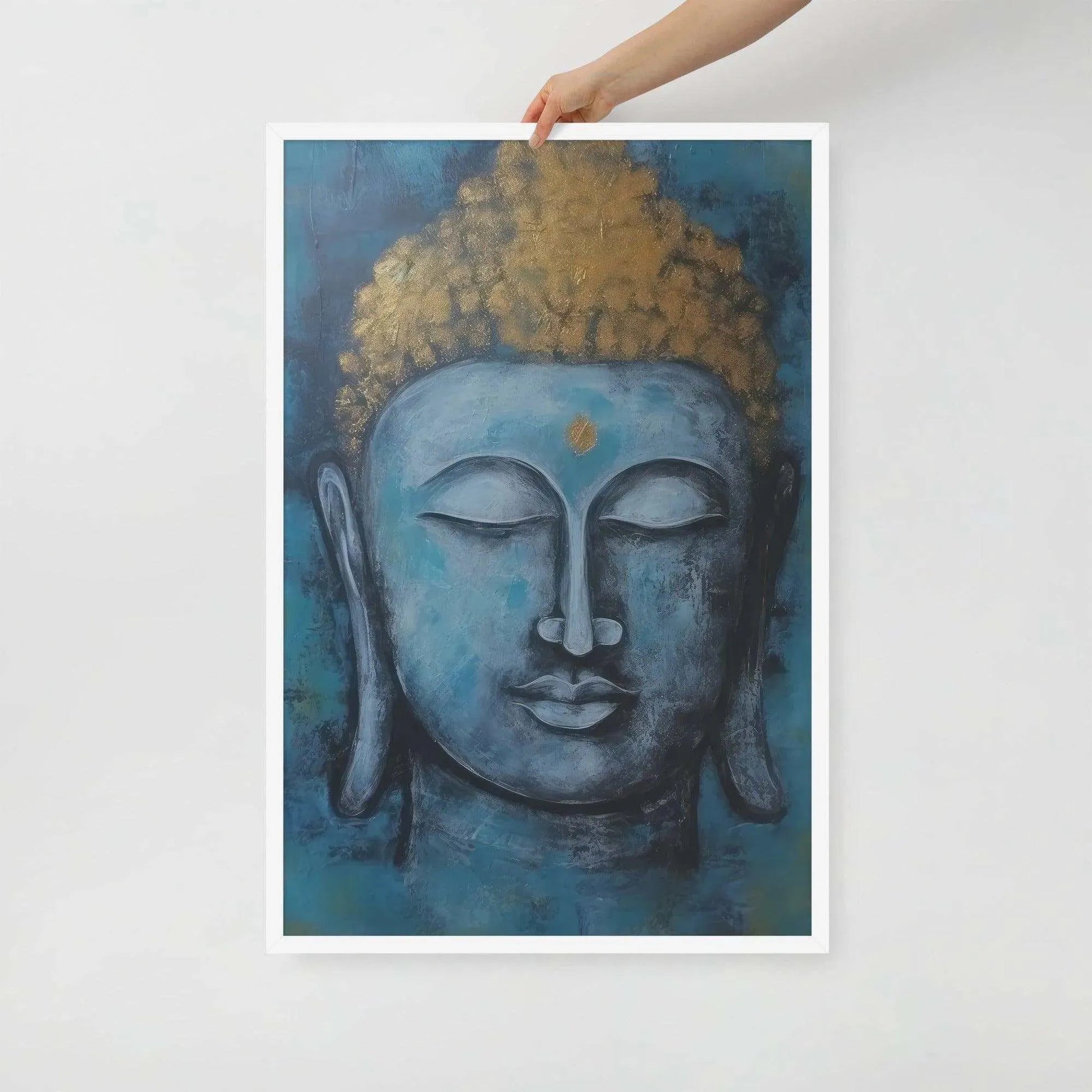 Meditation Space: Blue Buddha Print – ZenArtBliss -ZenArtBliss