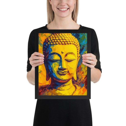 Modern Buddha Print: Healing & Inner Peace -ZenArtBliss