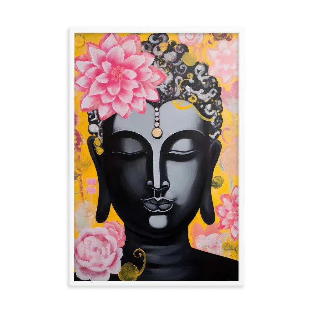 Modern Buddha Tibetan Art: Pop of Pink – ZenArtBliss -ZenArtBliss