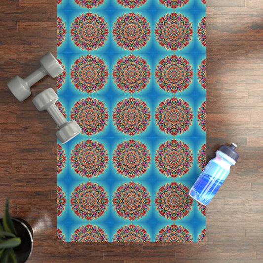 Ocean Bloom Mandala Yoga Mat 🌊🌺 -ZenArtBliss