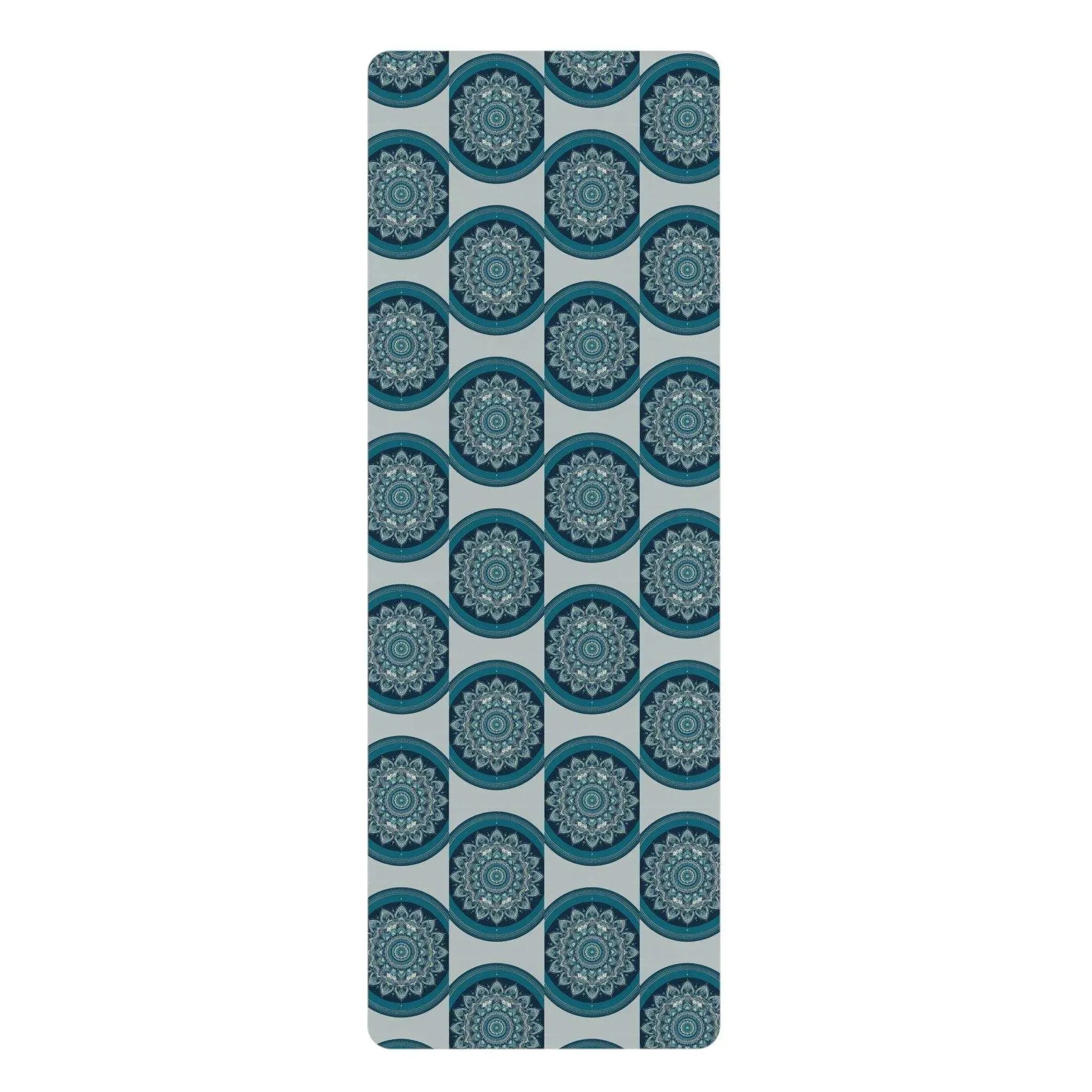 Ocean Waves Mandala Yoga Mat 🌊🌀 sustainable A Yoga Mat Inspired by Buddha Zen Yoga Mat -ZenArtBliss