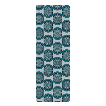 Ocean Waves Mandala Yoga Mat 🌊🌀 sustainable A Yoga Mat Inspired by Buddha Zen Yoga Mat -ZenArtBliss