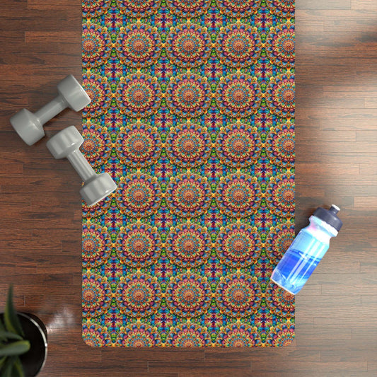Prismatic Mandala Burst Yoga Mat 🌈🧘‍♀️ -ZenArtBliss