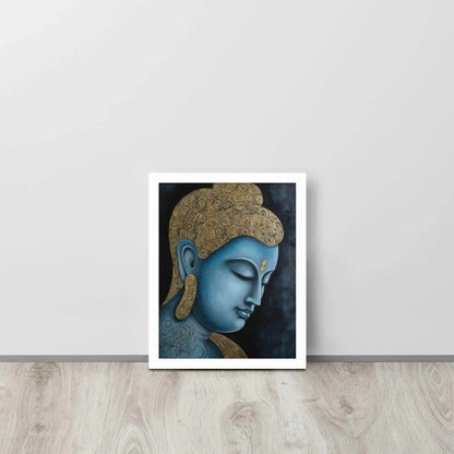 Tibetan Blue Buddha Painting – ZenArtBliss.com | Wall Art Decor for Meditation, Yoga. -ZenArtBliss