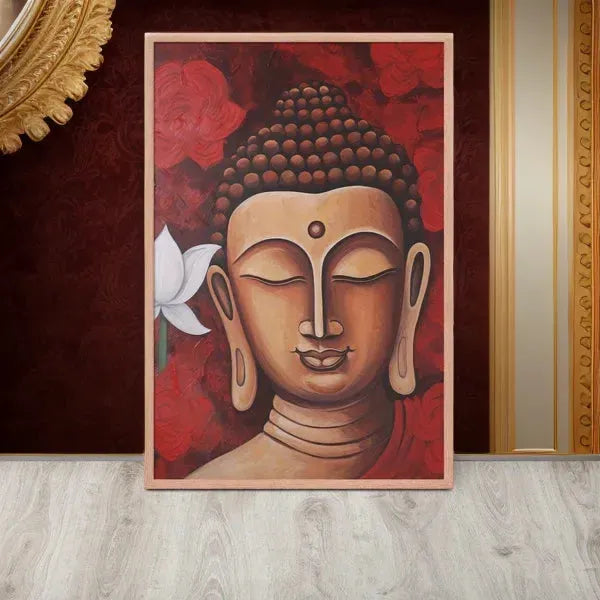 Vibrant Zen Buddha Framed Print | ZenArtBliss.com -ZenArtBliss