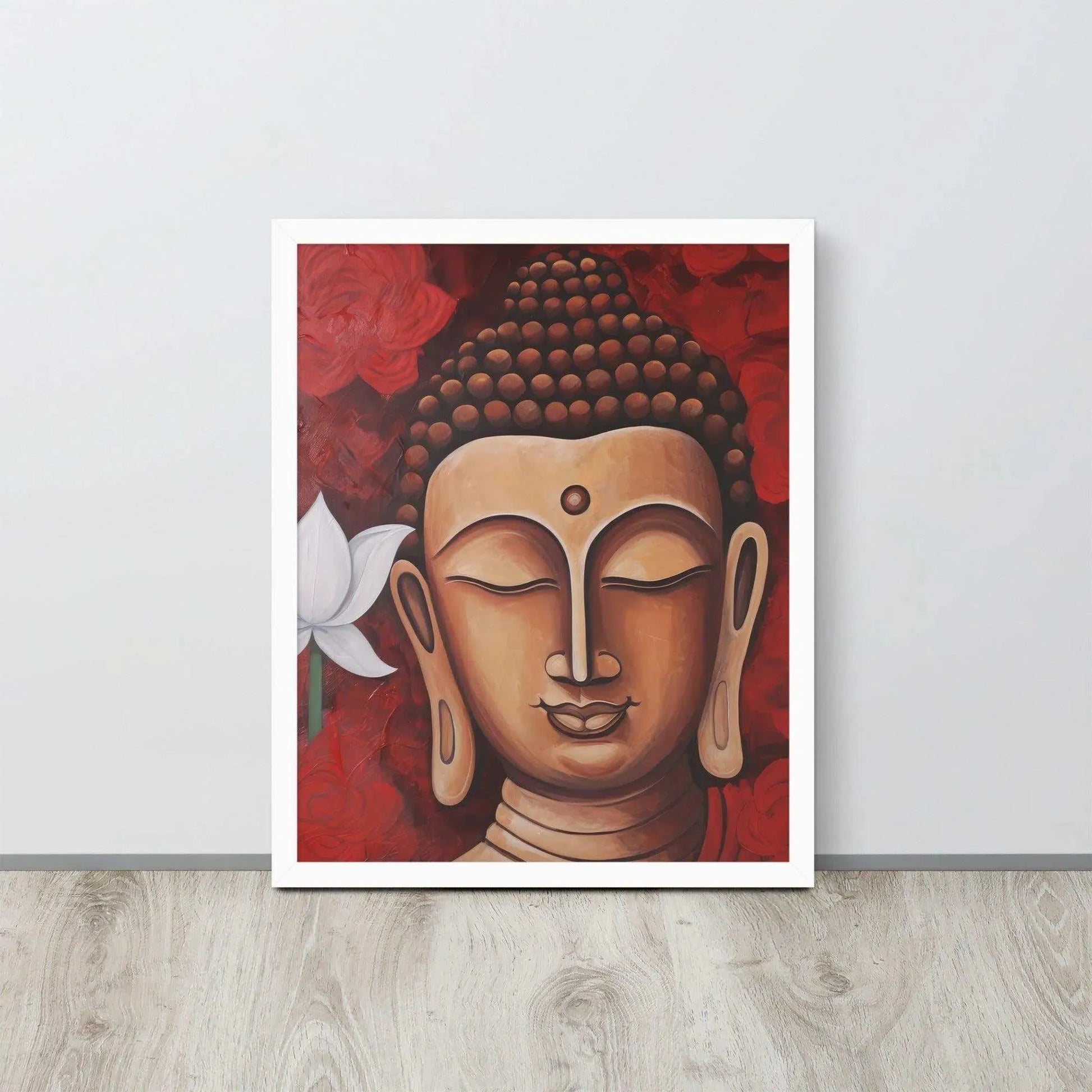 Vibrant Zen Buddha Framed Print | ZenArtBliss.com -ZenArtBliss