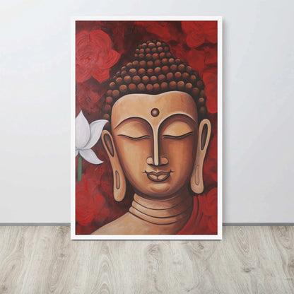 Vibrant Zen Buddha Framed Print | ZenArtBliss.com -ZenArtBliss