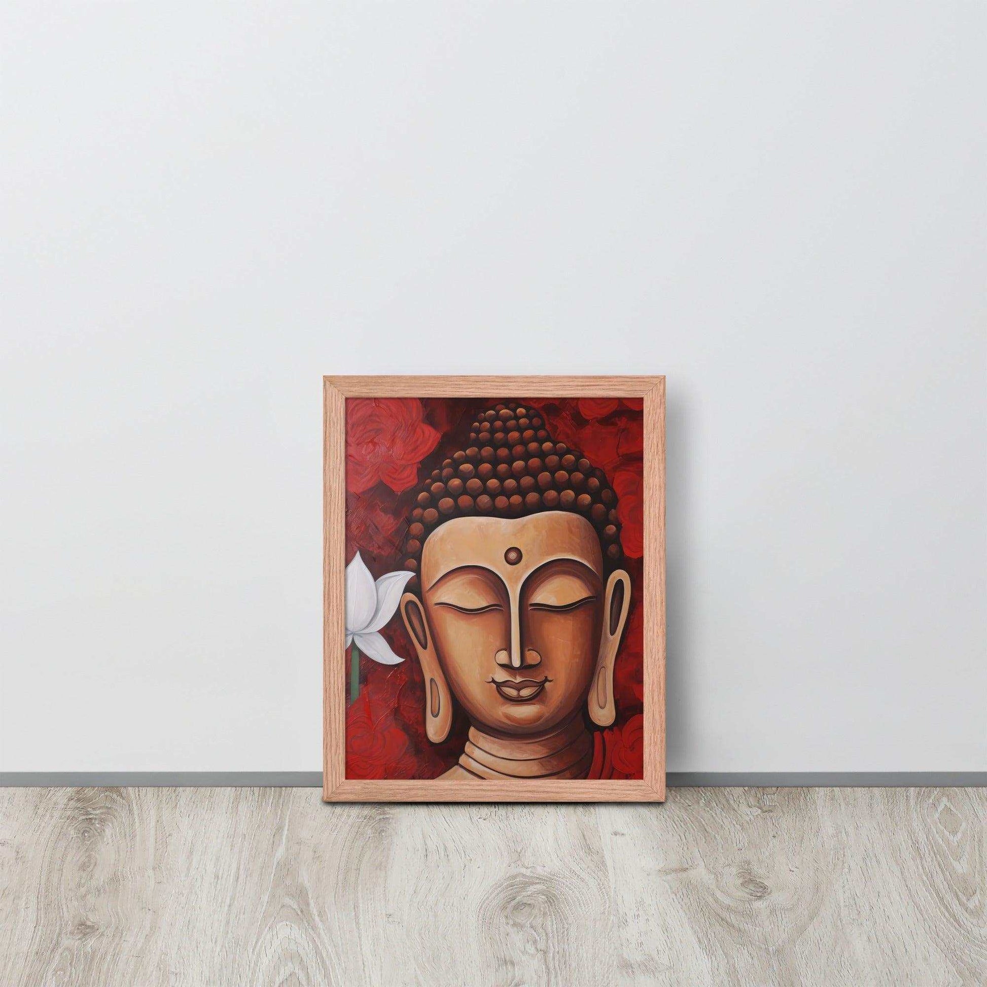 Vibrant Zen Buddha Framed Print | ZenArtBliss.com -ZenArtBliss