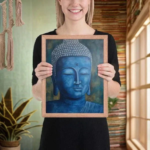 ZenArtBliss.com | Blue Buddha Healing Art – Find Serenity in Tranquil Blue -ZenArtBliss