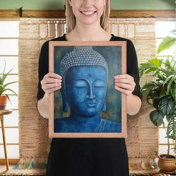 ZenArtBliss.com | Blue Buddha Healing Art – Find Serenity in Tranquil Blue -ZenArtBliss